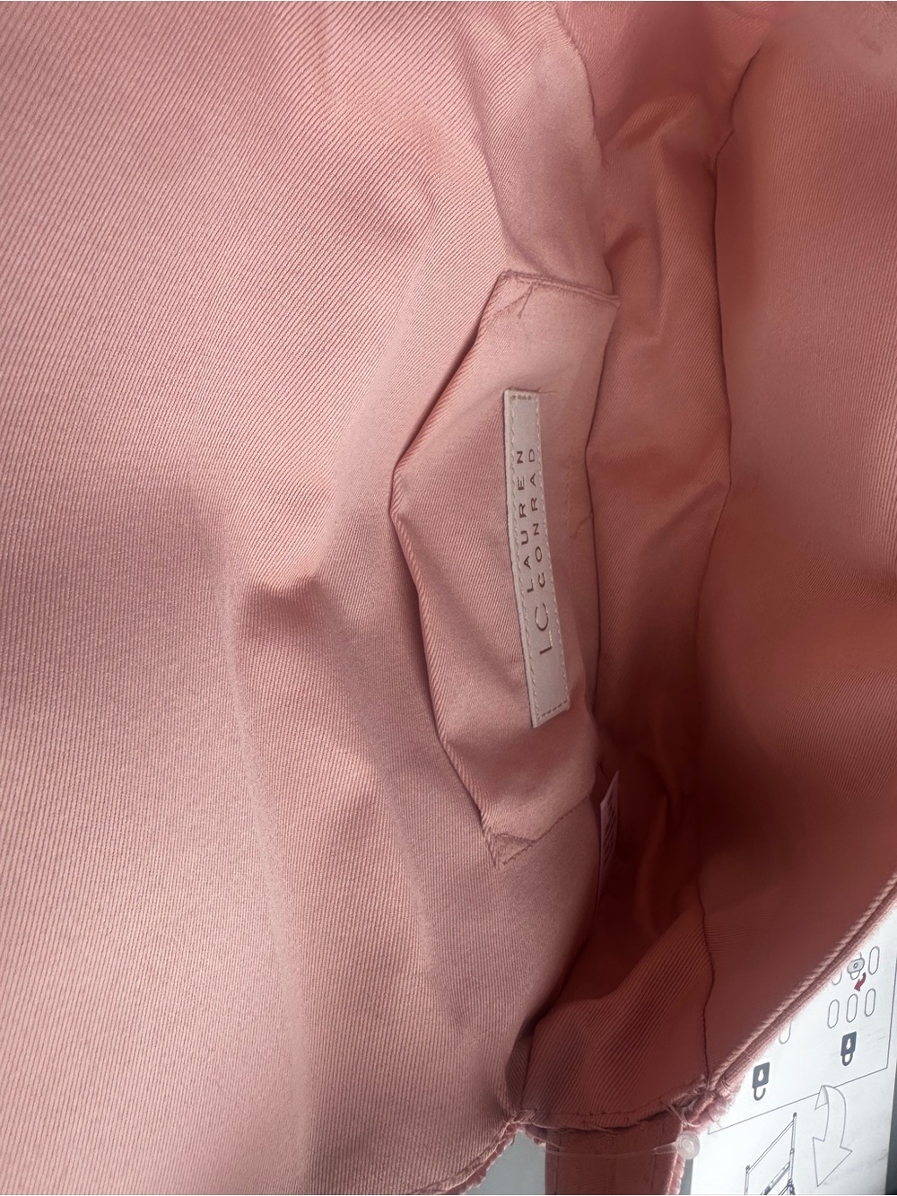 LC Lauren Conrad Pink Beaded Bow Shoulder Bag - Picture 3 of 5